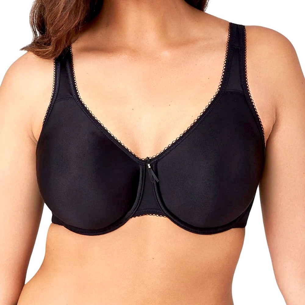 •Wacoal 42E Basic Beauty Black T-Shirt Bra! NEW!